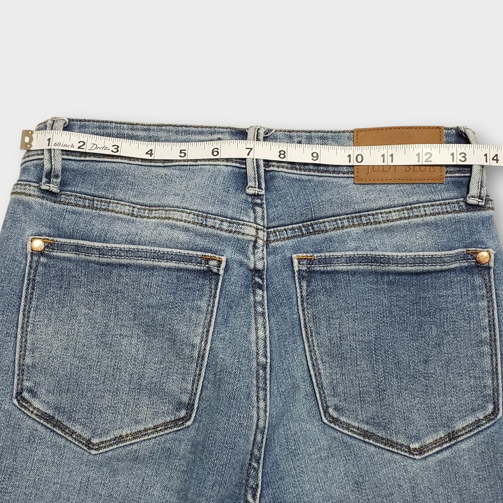 Judy Blue Slim Boot Cut Jeans Medium Wash Released Hem JB88626 Size 5/27 - Picture 9 of 13